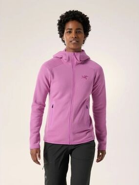 Arc'teryx Kyanite Zip Up Hooded Sweatshirt in Pink | Size Small